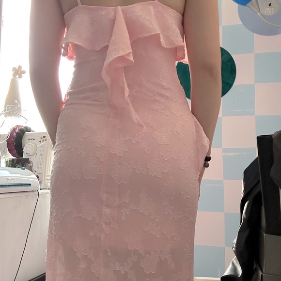 Pink Ruffled Dress - Picture 2 of 3